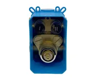 Termostatická podomítková tlačítková baterie - 2-cestná - oválný kryt (5)