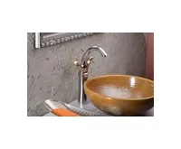 SAPHO ANTEA stojánková umyvadlová baterie vysoká s výpustí, výška 300mm, chrom/zlato (1)