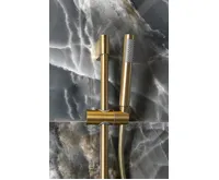 SAPHO Sprchová tyč, posuvný držák, kulatá, 708mm, ABS/zlato mat (4)