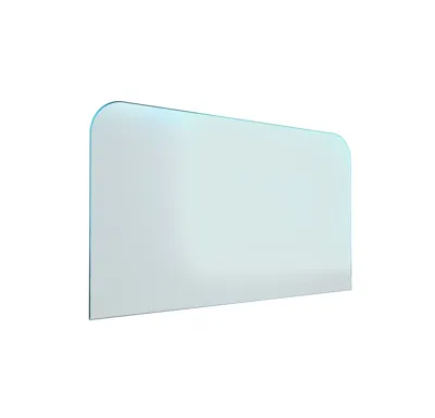 HS Flamingo Sklo pod kamna - Oblouk 1100x600 mm / 2xR100 / 6 mm