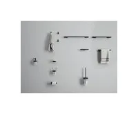 GEDY SAMOA mýdlenka, mléčné sklo, černá mat (1)