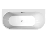 POLYSAN ASTRA DR MONOLITH nástěnná stojící vana 160x75x60cm, bílá (4)