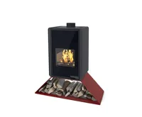 HS Flamingo Krbová kamna FLAMINGO DELUXE ® SENAI, červená