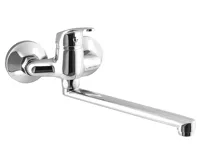 AQUALINE AQUALINE 35 nástěnná baterie, rozteč 100mm, ramínko ploché 220mm, chrom AQUALINE AQUALINE 35 nástěnná baterie, rozteč 100mm, ramínko ploché 220mm, chrom