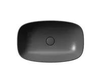 GSI NUBES keramické umyvadlo na desku 60x38cm, černá mat (3)
