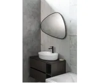 SAPHO ELENA zrcadlo s LED podsvícením 20W, 68x96cm, černá mat (6)