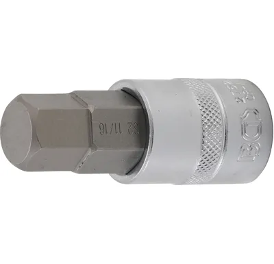 BGS Nástrčná hlavice, 12,5 mm (1/2"), vnitřní šestihran 11/16"