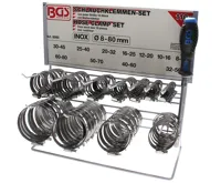 BGS Spony hadicové 8-12 až 60-80 mm, NEREZ, 111 dílů