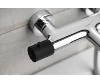 SAPHO SOLARIS nástěnná vanová termostatická baterie, chrom/černá mat (4)