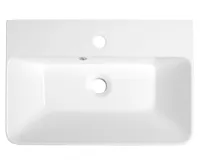 SAPHO THALIE 55 keramické umyvadlo nábytkové 55x37cm, bílá (3)
