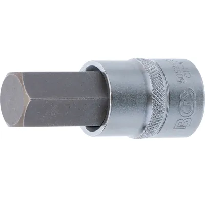 BGS Nástrčná hlavice, 12,5 mm (1/2"), vnitřní šestihran 19 mm