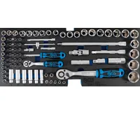 BGS Pěnová vložka pro BGS 3312: sada nástrčných klíčů, 12,5 mm (1/2&quot;) + 6,3 mm (1/4&quot;), 77díl