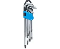 BGS Klíče T-profil T10 - T50, s vrtáním, sada 9 dílů, v poř. (1)