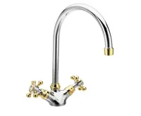 SAPHO ANTEA stojánková dřezová baterie, výška 275mm, chrom/zlato SAPHO ANTEA stojánková dřezová baterie, výška 275mm, chrom/zlato