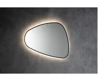 SAPHO ELENA zrcadlo s LED podsvícením 20W, 68x96cm, černá mat (8)