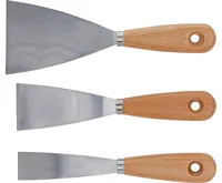 BGS Sada špachtlí ,  dřevěná rukojeť ,  30 / 50 / 80 mm ,  3dílná - BGS 85218 (1)