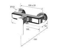 SAPHO SPY nástěnná sprchová baterie, bílá mat (2)