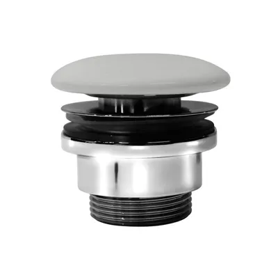 GSI GSI umyvadlová výpust 5/4“, neuzavíratelná, keramická zátka, 5-65mm, cenere mat