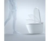 MEREO Závěsné WC s integrovaným elektronickým bidetem, RIMLESS, keramické, vč. sedátka (21)