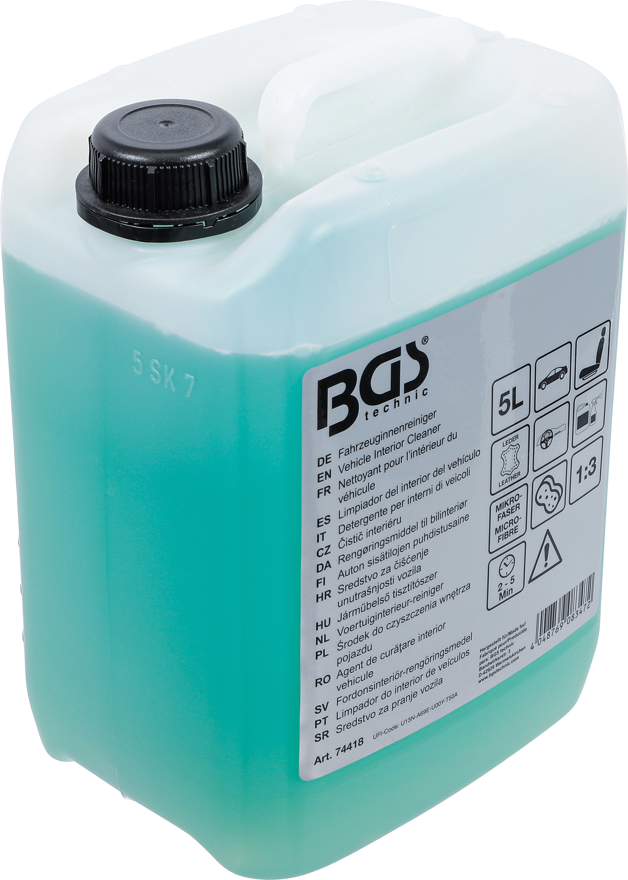 Bgs čistič interiéru,  5 l - bgs 74418