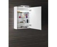 SAPHO LUCIE galerka s LED osvětlením, 55x70x17cm, bílá (6)