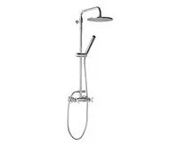 SAPHO AIRTECH-AXIA sprchový sloup k napojení na baterii, hlavová, ruční sprcha, chrom (1)