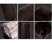 HS Flamingo Redukce do keramického komína s růžicí 150 mm/120 mm/1,5 mm komín/kamna (1)