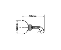 SAPHO Držák sprchy, otočný, nikl (2)
