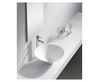 AQUALINE COMILLAS keramické umyvadlo na desku, 42x15 cm, bílá (1)