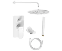 SAPHO SPY podomítkový sprchový set s pákovou baterií, otočný přepínač, 2 výstupy, bílá mat SAPHO SPY podomítkový sprchový set s pákovou baterií, otočný přepínač, 2 výstupy, bílá mat