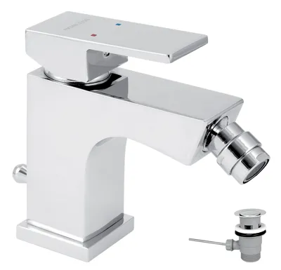 NOVASERVIS Bidetová baterie s výpustí EDGE chrom - 36011,0