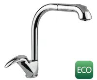 SAPHO AXUS stojánková dřezová baterie s výsuvnou sprškou, výška 345 mm, chrom SAPHO AXUS stojánková dřezová baterie s výsuvnou sprškou, výška 345 mm, chrom