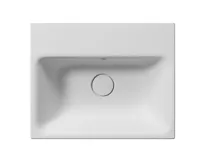 GSI NUBES keramické umyvadlo 50x40cm, bez otvoru, bílá mat (4)