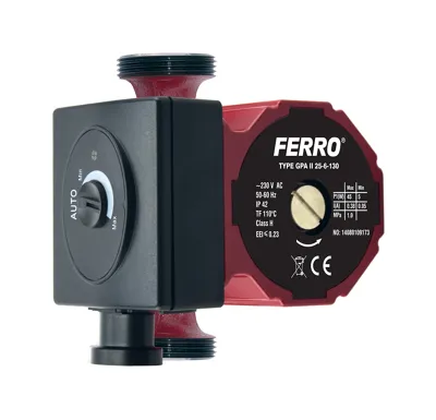 NOVASERVIS Oběhové elektronické čerpadlo Ferro 25-60/130mm - 0604W