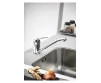 BRUCKNER HOFFER stojánková dřezová baterie, 221mm, otočné ramínko, chrom (1)