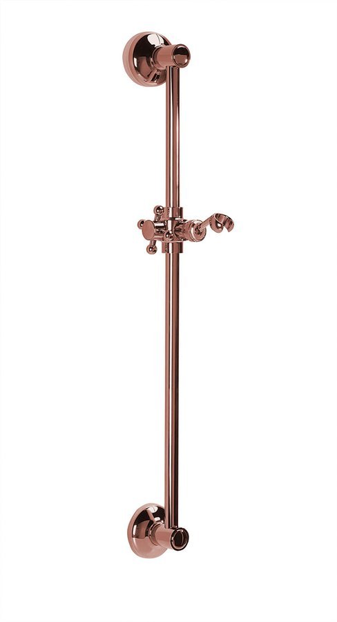 SAPHO ANTEA sprchová tyč, posuvný držák, 670mm, růžové zlato