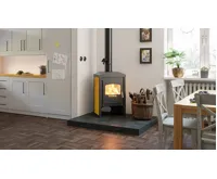 HS Flamingo Krbová kamna FLAMINGO ® VEGA dlažba Žlutá (11)