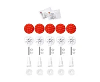 SAPHO Nožičky pro vaničku z litého mramoru (5ks/sada), samolepící, plast (4)