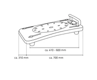 RIDDER HANDICAP sedátko na vanu s madlem, bílá (4)