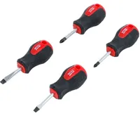 BGS Sada šroubováků k seřízení karburátoru,  ploché / křížové PZ,  Délka čepele 40 mm,  4dílná