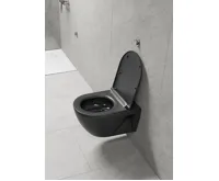 GSI PURA ECO závěsná WC mísa, Swirlflush, 36x55cm, černá dual-mat (3)