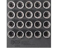 BGS Hlavice zástrčné pro bezpečnostní šrouby ráfků pro Volvo, 20dílná