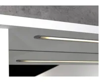 AQUALINE KORIN STRIP zrcadlo s LED osvětlením a policemi 70x70x12cm (4)