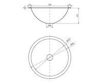 NOFER Zápustné umyvadlo nerezové, průměr 355 mm (5)