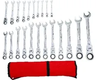 BGS Sada ráčnových očkoplochých klíčů, ohebné hlavy, 6 - 32 mm, 22dílná (1)