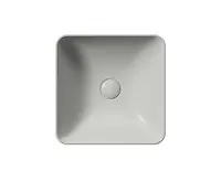 GSI SAND/NUBES keramické umyvadlo na desku 38x38cm, cenere mat (1)