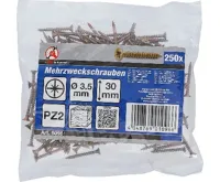 BGS Šrouby víceúčelové křížové PZ2, 3,5 x 30 mm, 250 ks (1)