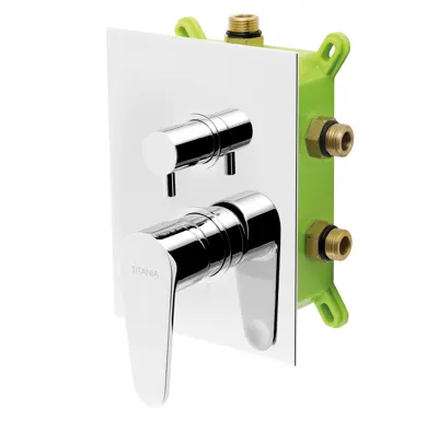 NOVASERVIS Podomítková baterie s boxem 3 vývody, FRESH - BOX96051RX,0