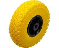 BGS Kolo pro skladištní/ruční vozík, PU, žluté/černé, 260 mm BGS Kolo pro skladištní/ruční vozík, PU, žluté/černé, 260 mm