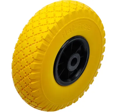BGS Kolo pro skladištní/ruční vozík, PU, žluté/černé, 260 mm